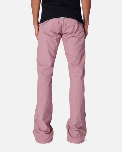 MNML D519 Zipper Flare Denim Jeans Pink