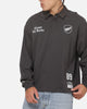 Mitchell & Ness All Blacks Rugby Long Sleeve Polo Shirt Washed Black