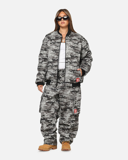 Carre Camo Bomber Jacket Black Camo