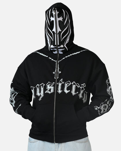 73 Studio Rey Mysterio Masked Hoodie Black Wash