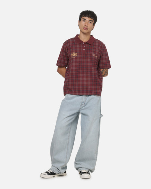 Carre Prep Polo T-Shirt Burgundy