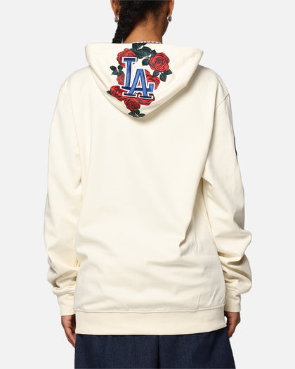 Pro Standard Los Angeles Dodgers Roses Pullover Hoodie Eggshell