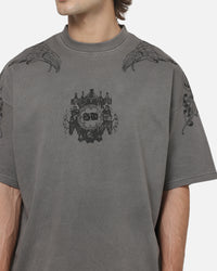 Saint Morta Heratic Boxy T-Shirt Washed Charcoal