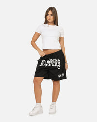 Mitchell & Ness Las Vegas Raiders Arch Script Shorts Black/White