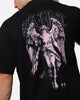 Saint Morta Lucian Mock Neck T-Shirt Black/Pink