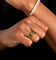 NXS Butterfly Band Ring Gold/Black