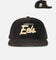 New Era Parramatta Eels 'NRL Golfer Washed Black' Pre-Curved Corduroy Golfer Snapback Washed Black