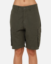 S Double Classic Cut Cargo Shorts Army