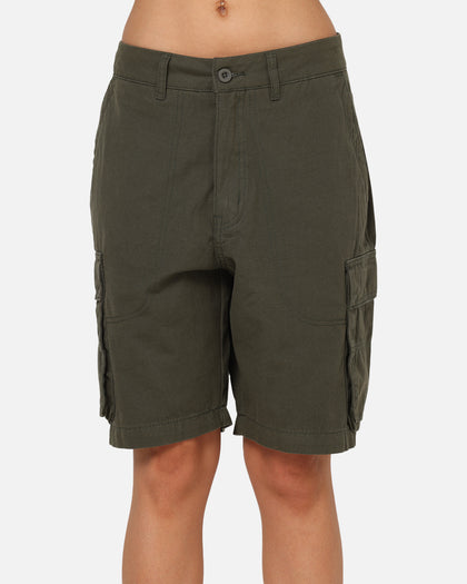S Double Classic Cut Cargo Shorts Army
