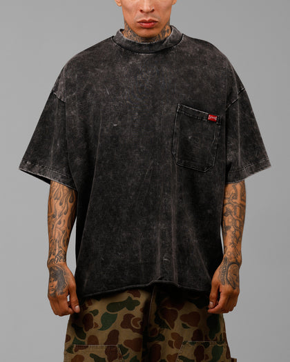Loiter Star Child Pocket T-Shirt Black Wash