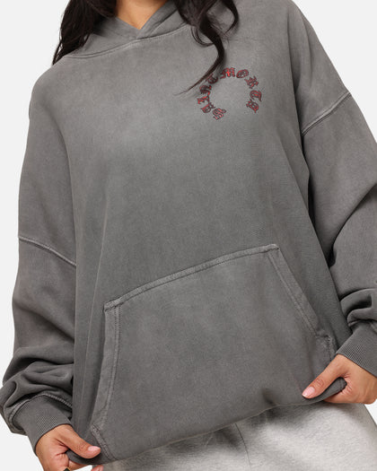 Saint Morta Worldwide Boxy Hoodie Washed Charcoal
