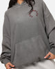Saint Morta Worldwide Boxy Hoodie Washed Charcoal