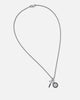 Guess Mainline Rebel Knight 26" 4G Coin And Dagger Necklace Silver