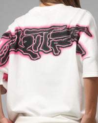 Loiter Airbrush Boxy T-Shirt White