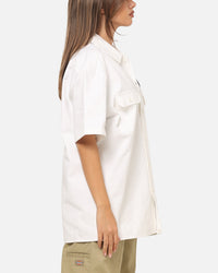 Von Dutch Oval Button Up Shirt White