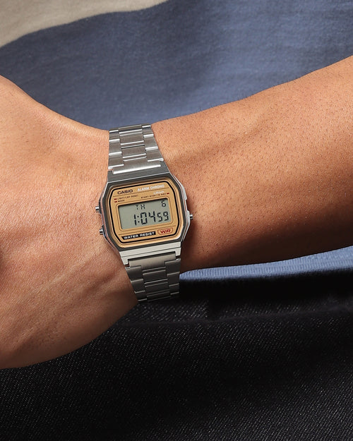 Casio A158WEA-9D Watch Silver/Bronze