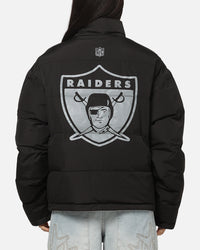 Mitchell & Ness Las Vegas Raiders Reversible Puffer Jacket Black