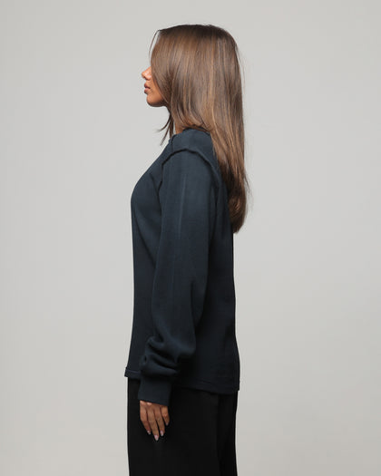 American Thrift Long Sleeve Thermal T-Shirt Washed Black