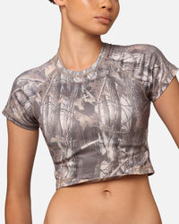 XXIII Women's Boiler Room Crop T-Shirt Hunter Camo