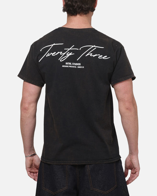 XXIII Script T-Shirt Black/White