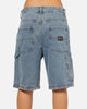 Carre Carpenter Jorts Mid Blue Wash