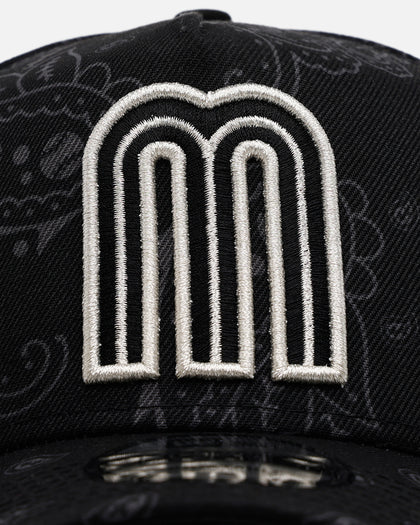 New Era Mexico National Baseball Team 'Tonal Paisley' 9FORTY A-Frame Snapback Black