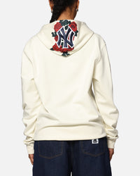 Pro Standard New York Yankees Roses Pullover Hoodie Eggshell