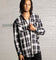 Saint Morta Mulberry Long Sleeve Flannel Shirt Black/White