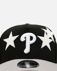 New Era Philadelphia Phillies 'Stars' 9FORTY A-Frame Snapback Black/Grey
