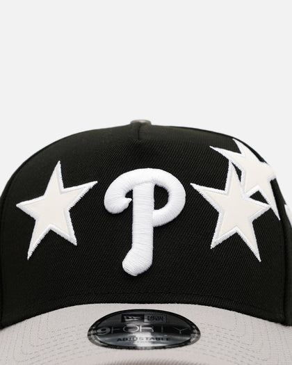 New Era Philadelphia Phillies 'Stars' 9FORTY A-Frame Snapback Black/Grey