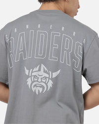 Bleacher Athletic Canberra Raiders NRL Attrition Solid T-Shirt Grey