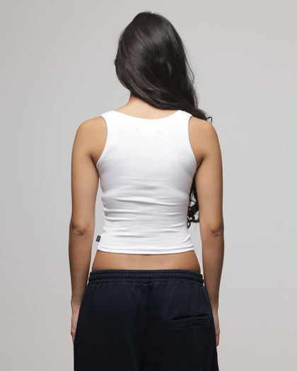 American Thrift Women's Scoop Neck Tank White