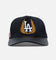 Pro Standard Los Angeles Dodgers Fast Lane Logo Wool Trucker Strapback Black