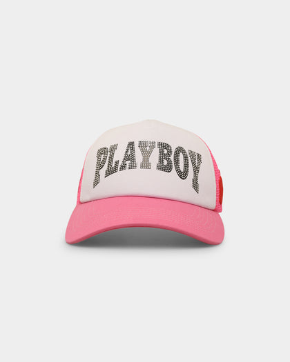 Playboy By CK Glow Up Trucker Snapback Pink/White