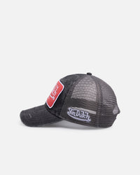 Von Dutch Distressed Old Originals Trucker Snapback Black/Grey
