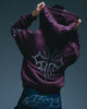 Ed Hardy Trinity Rhinestone Zip Hoodie Plum