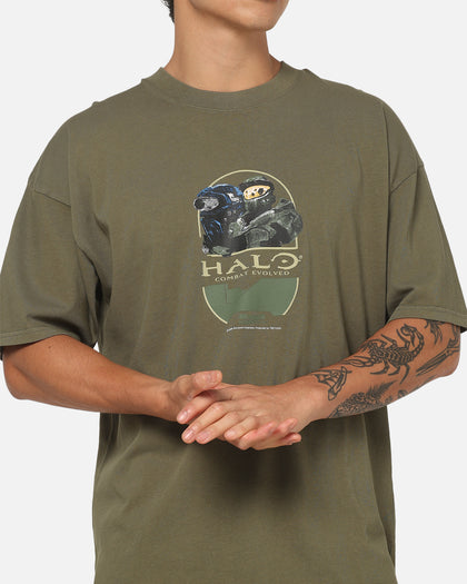 73Studio X Xbox X Halo Not For Angels T-Shirt Military Green