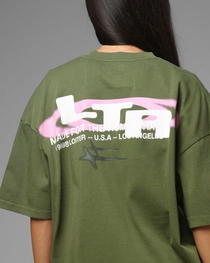 Loiter Shadowmark T-Shirt Olive Green