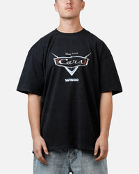 73Studio Disney And Pixar Cars Wingo Vintage T-Shirt Black Acidwash