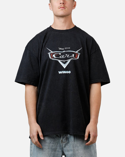 73Studio Disney And Pixar Cars Wingo Vintage T-Shirt Black Acidwash