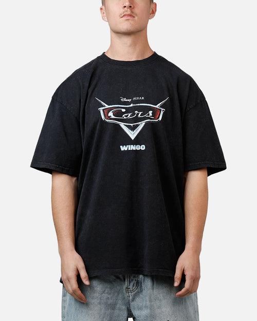 73Studio Disney And Pixar Cars Wingo Vintage T-Shirt Black Acidwash