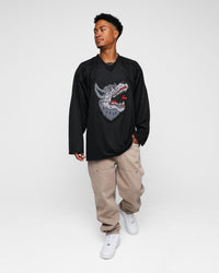 Raised By Wolves Home Hockey Jersey Black