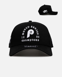 New Era Philadelphia Phillies 'Gothic Arch 2.0' 9FORTY A-Frame Snapback Black/White