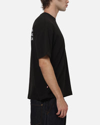 S Double Country Text Heavy Weight T-Shirt Black