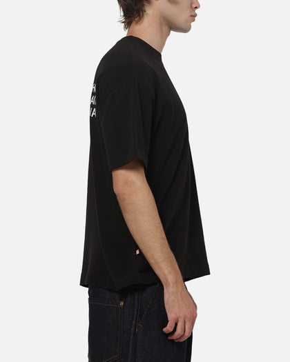 S Double Country Text Heavy Weight T-Shirt Black