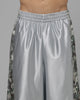 Loiter Impact Satin Shorts Grey Distressed Camo