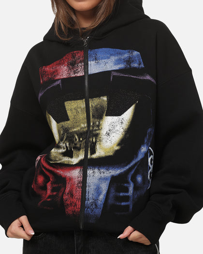73Studio X Halo Xbox Red Vs Blue Split Hoodie Black