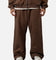 American Thrift Wide Leg Pants Washed Brown