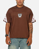Mitchell & Ness Las Vegas Raiders Beastmode Boxy Mesh T-Shirt Chocolate Brown