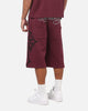 Ed Hardy Trinity Baggy Sweat Shorts Plum